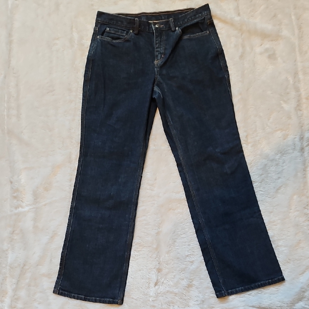 Duluth Trading Co Dark Blue Straight Leg Jeans